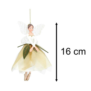 Flower Fairy Christmas Bauble | Woodland Fairy Christmas Tree Ornament - 16cm