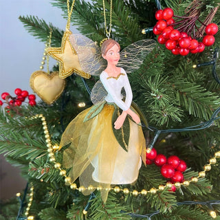 Flower Fairy Christmas Bauble | Woodland Fairy Christmas Tree Ornament - 16cm