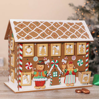 Gingerbread House Advent Calendar | 24 Drawer Christmas Calendar - 27x32cm