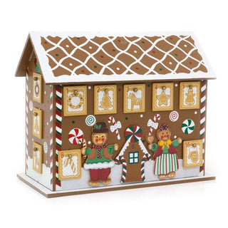 Gingerbread House Advent Calendar | 24 Drawer Christmas Calendar - 27x32cm