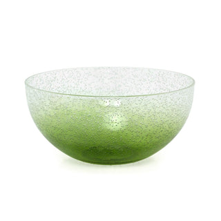 Green Bubbles Large Salad Bowl | Plastic Serving Bowl for Outdoor Dining 25x12cm