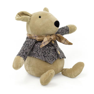 Henry Mouse Doorstop | Decorative Dormouse - Shaped Fabric Door Stop 1.5kg - 24cm