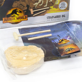 Jurassic World Dominion Fossil Dig Kit | Stegosaurus Dinosaur Dig Kit Dinosaur Fossil Dig Up Kit | Dinosaur Fossils Palaeontology Dig Out Set - Dinosaur Gifts