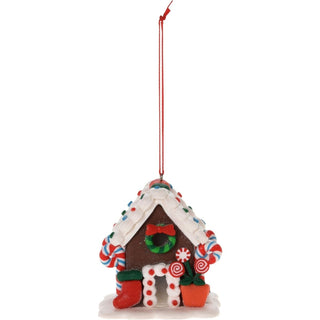 LED Gingerbread House Christmas Bauble | Light - Up House Tree Ornament - 7cm