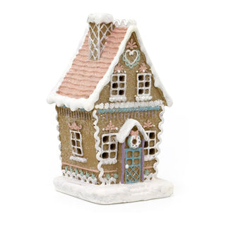 LED Gingerbread House | Light - Up Christmas Gingerbread House Ornament - 20cm