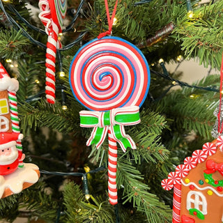 Lollipop Christmas Bauble | Candy Cane Lolly Christmas Tree Ornament - 16cm