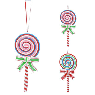 Lollipop Christmas Bauble | Candy Cane Lolly Christmas Tree Ornament - 16cm