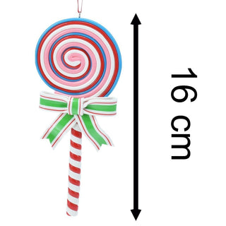 Lollipop Christmas Bauble | Candy Cane Lolly Christmas Tree Ornament - 16cm