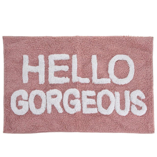 Luxury Tufted Slogan Bathroom Mat | Novelty Non - slip Bath Mat 50 x 80cm