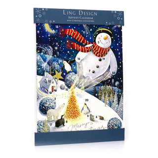 Magical Christmas Advent Calendar | Snowman Advent Calendar - 34x25cm