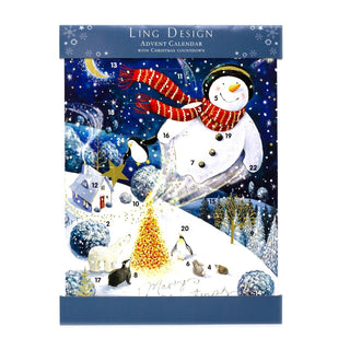 Magical Christmas Advent Calendar | Snowman Advent Calendar - 34x25cm