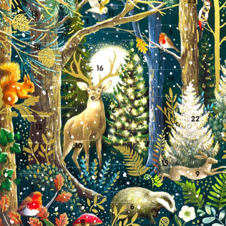 Magical Forest Christmas Advent Calendar | Animal Advent Calendar - 34x25cm