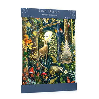 Magical Forest Christmas Advent Calendar | Animal Advent Calendar - 34x25cm