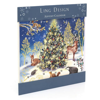 Magical Night Christmas Advent Calendar | Reindeer Stag Advent Calendar - 23cm