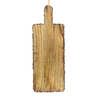 Mango Wood Serving Board with Bark Edging | Extra Large Serving Platter - 70cm