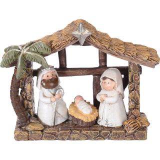 Mini Christmas Nativity Scene | Nativity Set with Baby Jesus, Mary & Joseph