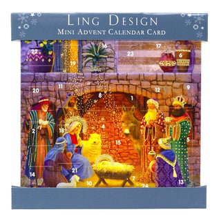 Nativity - Christmas Advent Calendar | Advent Greetings Card & Envelope