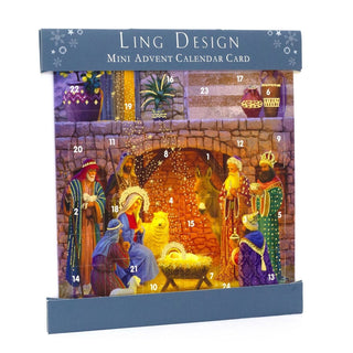 Nativity - Christmas Advent Calendar | Advent Greetings Card & Envelope