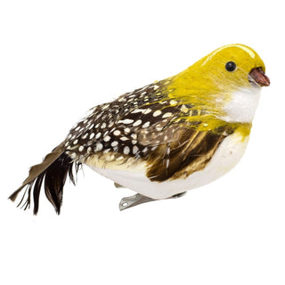 Natural Feathered Partridge Clip - On Decoration | Christmas Tree Ornament - 14cm