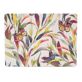 Set of 4 Butterfly Placemats & Coasters | 8 Piece Kitchen Dining Table Mat Set