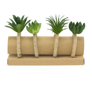 Set Of 4 Jute Succulent Napkin Holders | Rustic Serviette Napkin Rings | Table Linen Holder Dinner Table Set