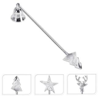 Silver Metal Candle Snuffer 23cm | Candle Extinguisher Candle Tool | Candle Accessories