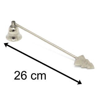 Silver Metal Candle Snuffer 23cm | Candle Extinguisher Candle Tool | Candle Accessories