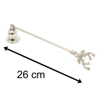 Silver Metal Candle Snuffer 23cm | Candle Extinguisher Candle Tool | Candle Accessories