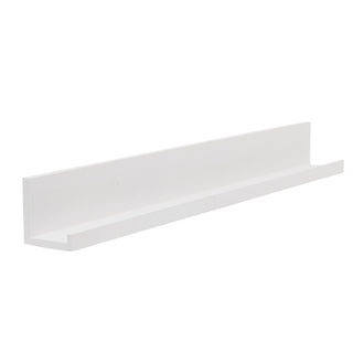 Slim White Floating Shelf | Spice Rack Photo Display & Ornament Ledge Shelf 58cm