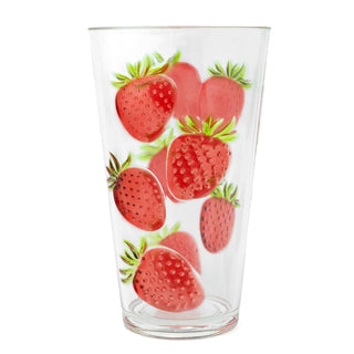 Strawberry Highball Glass | Reusable Hi Ball Plastic Drinks Tumbler - 700ml