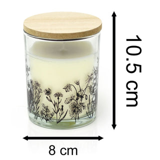 The Potting Shed Scented Candle Pot | White Wax Fragranced Candle in Glass Jar