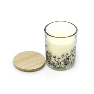 The Potting Shed Scented Candle Pot | White Wax Fragranced Candle in Glass Jar