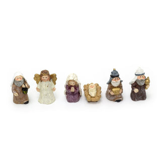 Traditional Christmas Nativity Set with 6 Figures | Nativity Scene Ornament