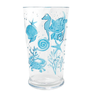 Under the Sea Highball Glass | Reusable Hi Ball Plastic Drinks Tumbler - 650ml