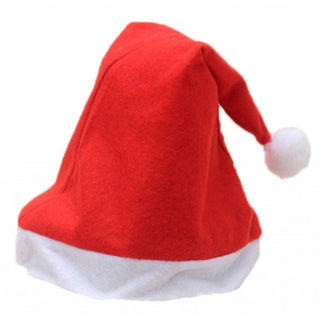 Unisex Fancy Dress Christmas Santa Hat | Red And White Traditional Festive Christmas Hat | Classic Father Christmas Hat Xmas Party Hat