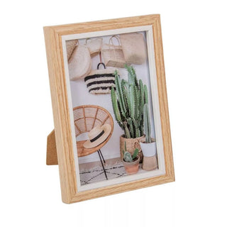 White Trim Wooden Photo Frame 6x4 | Freestanding Single Aperture Picture Frame