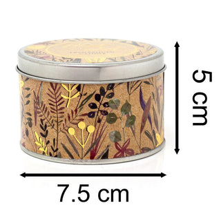 White Wax Floral Delight Scented Tin Candle & Lid | Aromatherapy Candle Gift