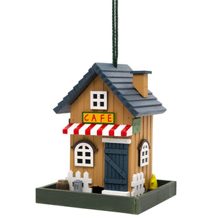 Wooden House Hanging Bird Feeder | Garden Bird Feeding Station