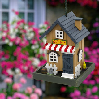 Wooden House Hanging Bird Feeder | Garden Bird Feeding Station