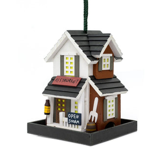 Wooden House Hanging Bird Feeder | Garden Bird Feeding Station