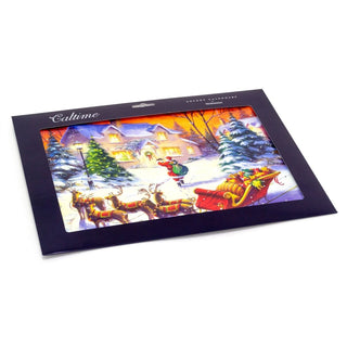 Christmas Advent Calendar Special Delivery | Santa's Sleigh Advent Calendar Traditional Advent Calendar | Picture Advent Calendar Paper Advent Calendar